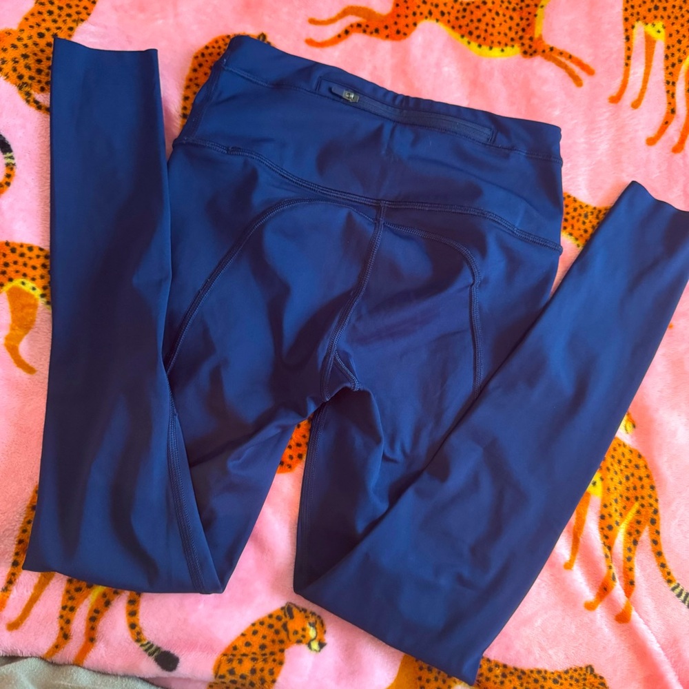 Athleta Navy Blue Accelerate Lasercut Running 7/8 Leggings Size XXS